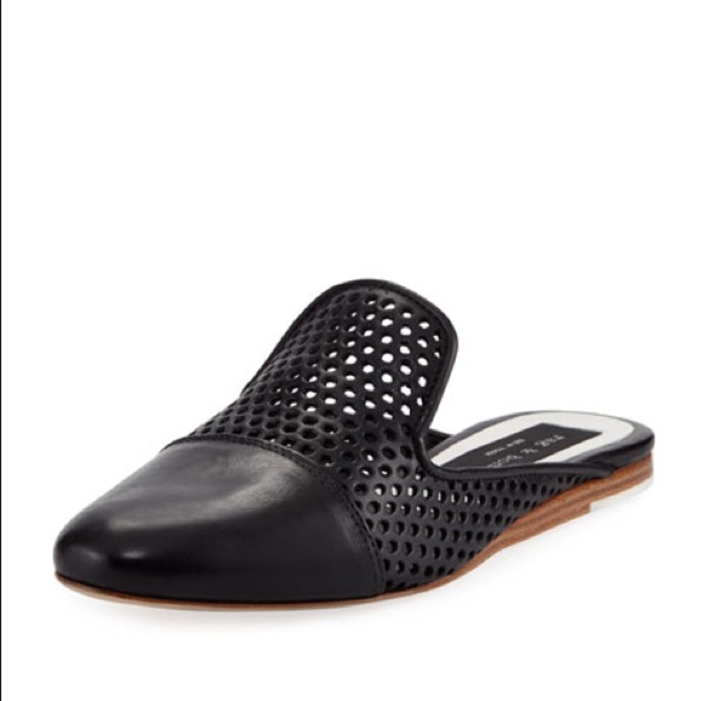 Rag & Bone Sabine Perforated Leather Mule Loafer